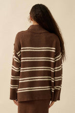 Load image into Gallery viewer, Tandy Striped Knit Quarter-Zip Sweater