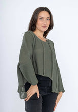 Load image into Gallery viewer, Bizou Asymmetrical Cotton Sweater - France