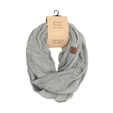 Load image into Gallery viewer, Solid Cable Knit CC Infinity Scarf