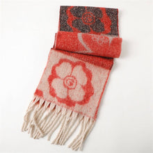 Load image into Gallery viewer, Vera Vintage-Inspired Cozy Floral Wrap Scarf