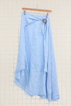 Load image into Gallery viewer, Italian Linen Wrap Skirt with Buckle Loop