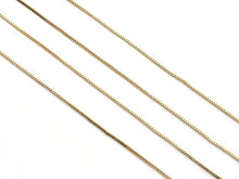 Load image into Gallery viewer, Dainty Thin Gold Filled box Chain Necklace, sku#ZX105