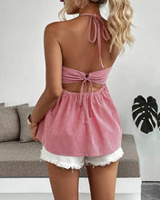 Load image into Gallery viewer, Red Plaid Babydoll Top