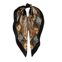 Load image into Gallery viewer, Scarvii - Solid Color Paisley Square Scarf
