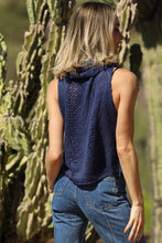 Load image into Gallery viewer, COWL NECK SLEEVELESS SWEATER TOP