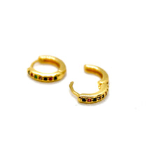 Load image into Gallery viewer, Tiny Rhinestone Mini Huggie Earrings - E4-405
