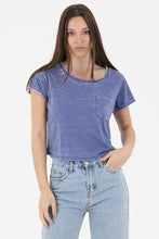 Load image into Gallery viewer, BURNOUT KNIT T SHIRT WITH ONE POCKET