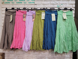 Italian Cotton Maxi Skirt