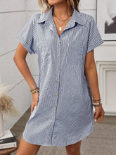 Load image into Gallery viewer, Tandy Striped Shirt Dress