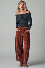 Load image into Gallery viewer, Cora Corduroy Barrel Jeans