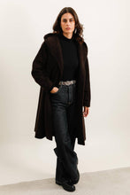 Load image into Gallery viewer, Petra Long Chocolate Wool Coat Italy