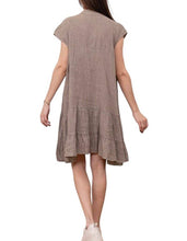 Load image into Gallery viewer, Cap Sleeve Italian Linen dress