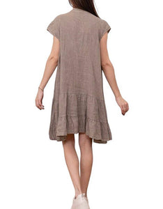 Cap Sleeve Italian Linen dress