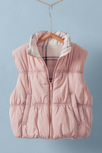 Reversible Cropped Puffer Vest