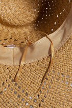 Load image into Gallery viewer, Mixed Beaded Strap Western Fedora Straw Hat