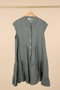 Cap Sleeve Italian Linen dress