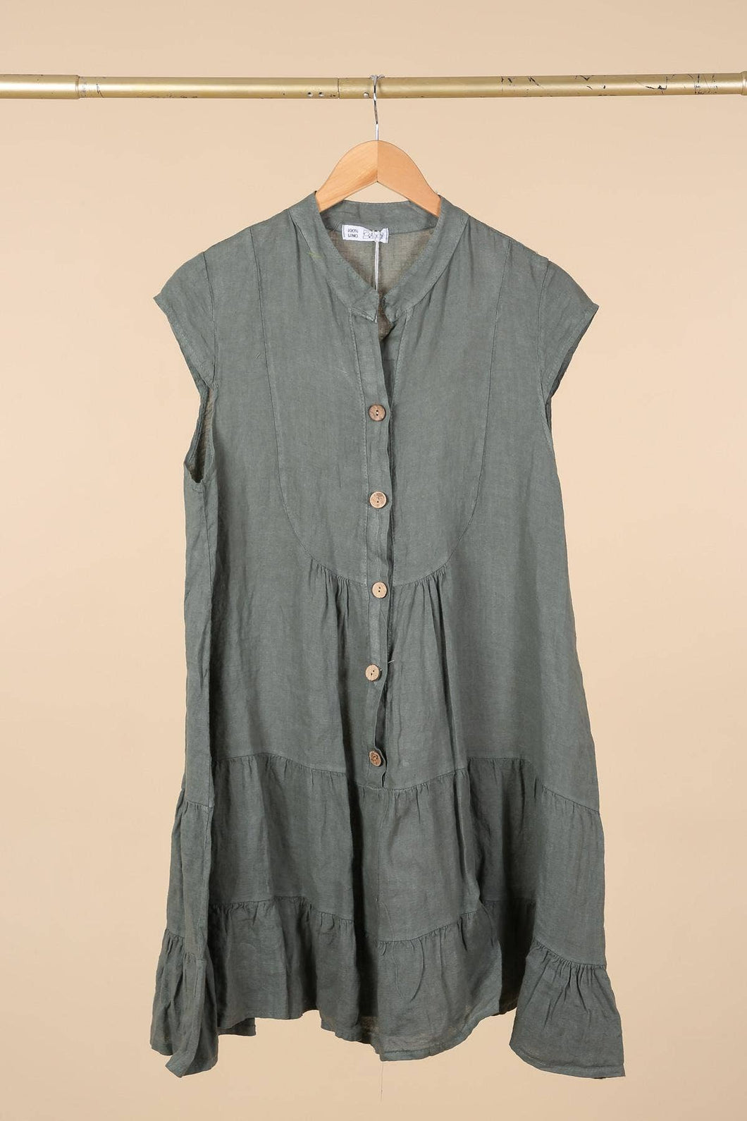 Cap Sleeve Italian Linen dress