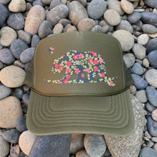 Load image into Gallery viewer, Floral Surf Bear Hat