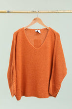 Load image into Gallery viewer, Eloise Oversized V Neck Sweater Wool Mohair Blend - Italian