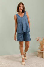 Load image into Gallery viewer, V-neck Tank Top 100% linen
