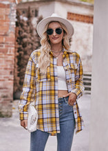 Load image into Gallery viewer, Women&#39;s Loose Flannel Plaid Shirt