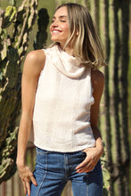 Load image into Gallery viewer, COWL NECK SLEEVELESS SWEATER TOP