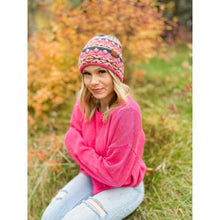 Load image into Gallery viewer, Aztec Pattern Cuff C.C Beanie HAT4006