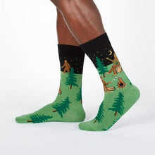 Load image into Gallery viewer, Men&#39;s Crew Sock: Sasquatch Camp Out
