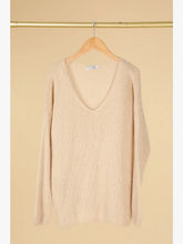 Load image into Gallery viewer, V-neck Mohair Sweater Bleu Royal