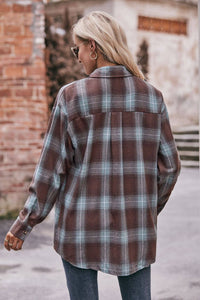 Women's Loose Flannel Plaid Shirt