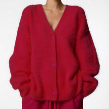 Load image into Gallery viewer, Willow Cozy Faux Mink Cardigan Sweater