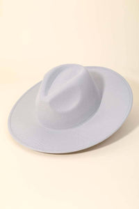 Flat Brim Fedora Fashion Hat