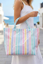 Load image into Gallery viewer, Glossy Striped Tote Bag