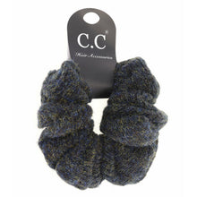 Load image into Gallery viewer, Two-tone Knit Ponytail C.C Women's Scrunchie