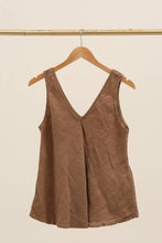 Load image into Gallery viewer, V-neck Tank Top 100% linen