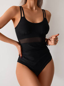 Women's One-Piece Mesh Bikini Swimsuit