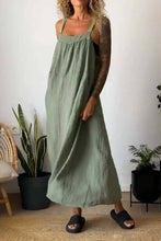 Load image into Gallery viewer, Summer Suspender Maxi Dress