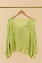 Load image into Gallery viewer, Bizou Asymmetrical Cotton Sweater - France