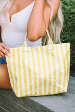 Load image into Gallery viewer, Glossy Striped Tote Bag
