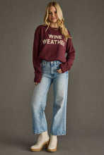 Load image into Gallery viewer, Wine Weather Sweater