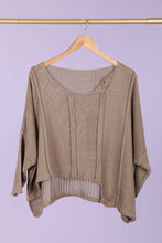Load image into Gallery viewer, Bizou Asymmetrical Cotton Sweater - France