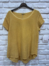 Load image into Gallery viewer, Cotton-linen blend t-shirt, round neck 3389