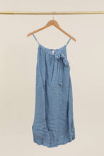 Load image into Gallery viewer, Italian Linen Bow Strap Dress