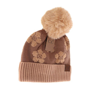 Daisy Patterned C.C Beanie