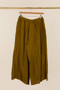 Italian Linen Wide Leg Pants