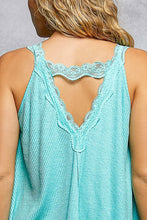 Load image into Gallery viewer, Black Lace Tank Top