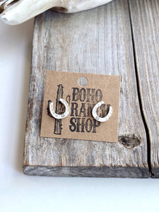 Horse Shoe Stud Earrings