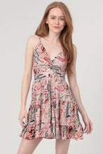Load image into Gallery viewer, Tina TWIST FRONT CUT OUT WESTERN PRINT DRESS