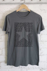 STAR LEOPARD GRAPHIC TSHIRTS