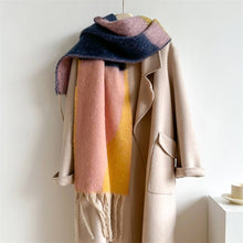 Load image into Gallery viewer, Mandy Cozy Long Fringe Wool Scarf